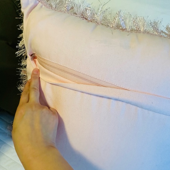 Shaggy Pink Throw Pillow - Picture 7 of 8